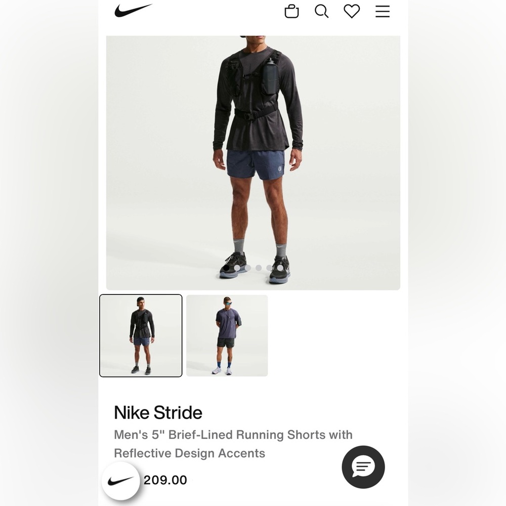Nike Stride Men's 5" Brief-Lined Running Shorts with Reflective Design Accents
